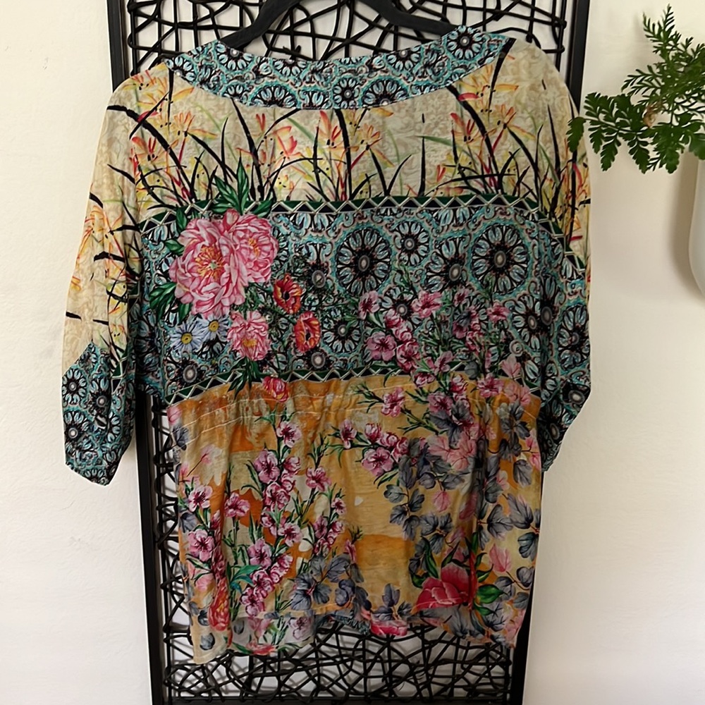 Multicolored silk jacket - Picture 3 of 6